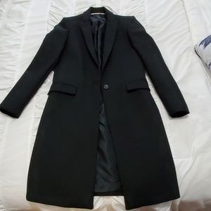 Zara long black coat